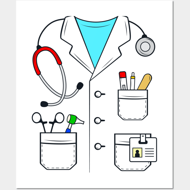 Doctor Medical Costume Wall Art by samshirts